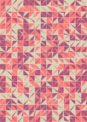 Abstract Geometric Pattern generative computational art illustration