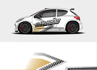 abstract background vector for racing car wrap design and vehicle livery 
