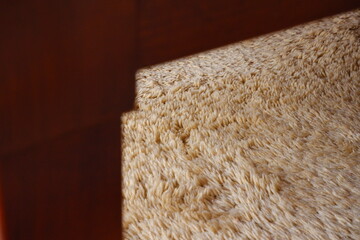 Textura de alfombra con madera