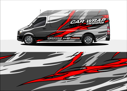 abstract background vector for racing car wrap design and vehicle livery 
