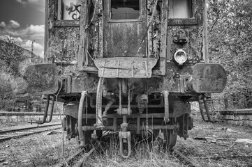 Fototapeta na wymiar Old Train Railroad Canfranc International Station