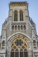 Roman-Byzantine style catholic Church of Saint Eugenie (Eglise Sainte-Eugenie, 1856) - one of Biarritz major landmarks. Biarritz, Department of Pyrenees-Atlantiques, Nouvelle-Aquitaine region, France.