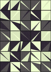 Abstract Geometric Pattern generative computational art illustration