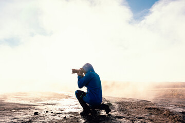 Man taking a picture