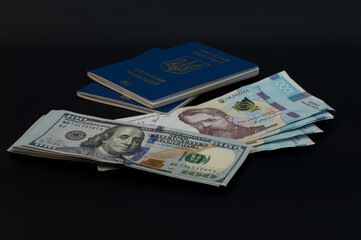passport and money
