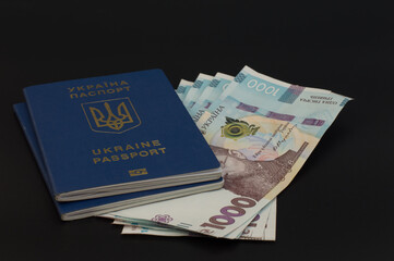 passport and money
