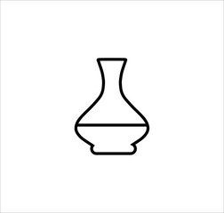 icon of the decanter. vector image