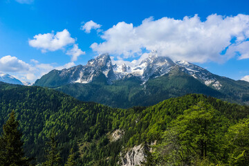 Magnificent views of the mountain peaks.