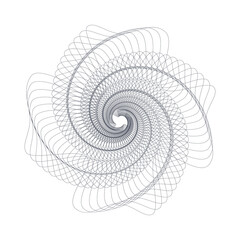 Vector Guilloche elements for certificate or diploma and currency design