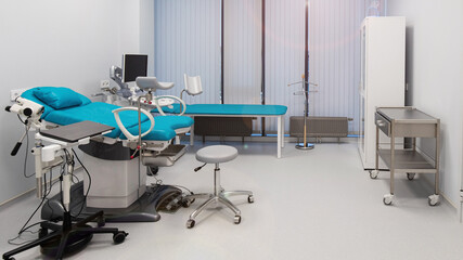 Modern interior of the gynecological office, women's health