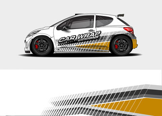 Fototapeta premium abstract background vector for racing car wrap design and vehicle livery 