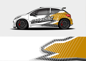 Fototapeta premium abstract background vector for racing car wrap design and vehicle livery 