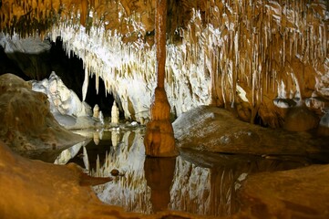 Fototapeta Raj Cave, Undergrounds in Poland, dripstone form, Jaskinia Raj   obraz