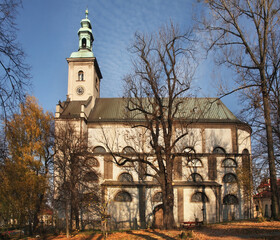 Naklejka premium Church of Jesus in Cieszyn. Poland
