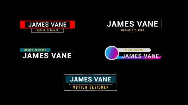 Modern Glitch Lower Third