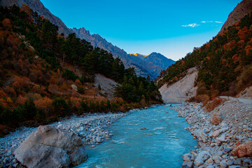 river in the mountains