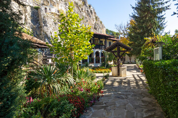 Fototapeta na wymiar Medieval Basarbovo Rock Monastery, Bulgaria