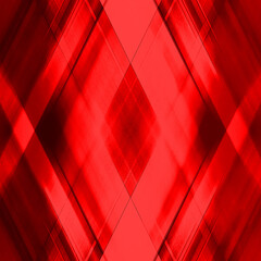 Hot triangular strokes of intersecting sharp lines with scarlet triangles and stripes.