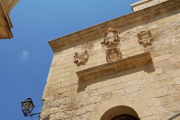 Cittadella Fortress in Rabat Victoria on the island of Gozo, Malta