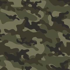 Fototapeta premium camouflage pattern seamless military vector print