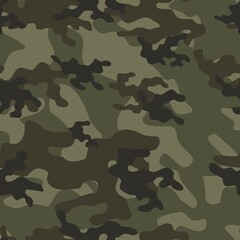 Fototapeta premium camouflage pattern seamless military vector print