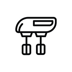 Kitchen hand mixer vector