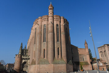 Architectural details of the cathedral of Albi, France
