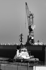 Naklejka premium Verladekran im Hafen