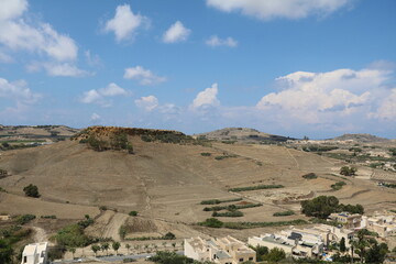 View from Cittadella Fortress in Rabat Victoria, Gozo Malta