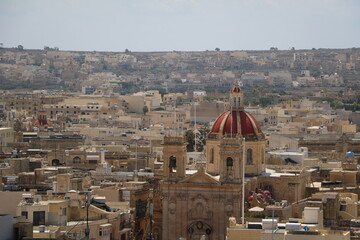 View from Cittadella Fortress in Rabat Victoria, Gozo Malta