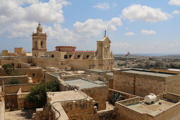 Cathedral in Cittadella Fortress in Rabat Victoria, Gozo Malta