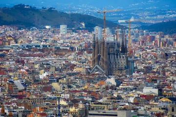 Fotobehang Barcelona city view, Catalonia, Spain  © Gilles Rivest