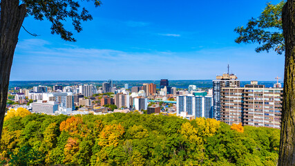 Hamilton Skyline view from the mountain. 