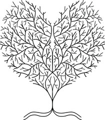 Tree of Life Hand Drawn Design Vector