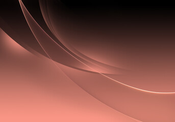 Abstract background waves. Black and peach pink abstract background for wallpaper or business card