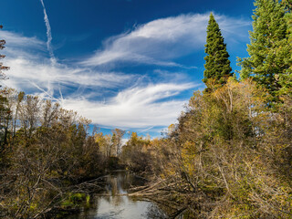 Morning landscape of the Lake Tahoe area