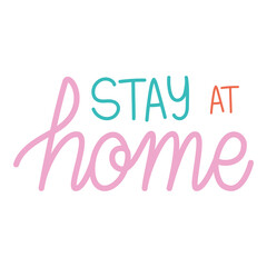 stay at home cute poster