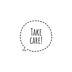 ''Take care'' Lettering