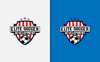 Elite Soccer Academy Logo Design.