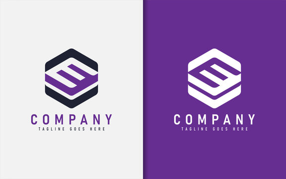 Modern Letter E Geometric Hexagon Logo Design. Usable For Business, Community, Foundation, Tech, Services Company. Vector Logo Design Illustration.