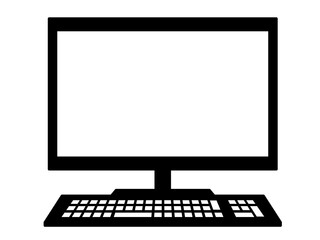 Fototapeta premium パソコン-白黒