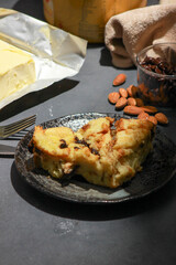 Cheese burnt cake food photo.