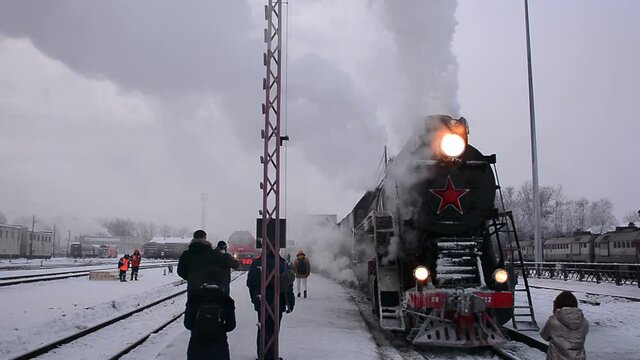 Ruskeala express train which runs from Sortavala to Ruskeala mountain park