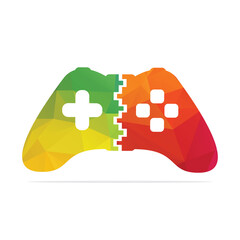 Game joystick or device controller logo. Game Logo Design, Game Joystick Icon.