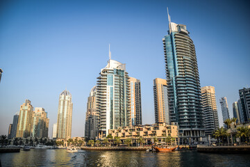 Fototapeta na wymiar Dubai is the most populous city in the United Arab Emirates (UAE) and the capital of the Emirate of Dubai.