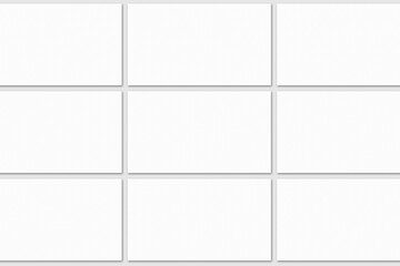 Realistic blank business card illustration for mockup