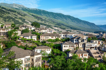 Obraz premium Ottoman Houses in Gjirokaster, Albania