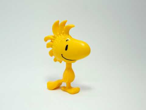 Woodstock. Friend Of Snoopy And Charlie Brown. Comic Peanuts. Snoopy. Yellow Bird.