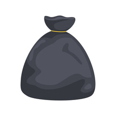 Naklejka premium The Trash bag. Isolated Vector Illustration