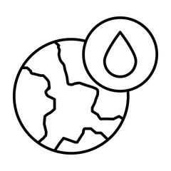 Water from planet icon